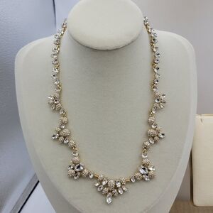 Stunning Honeybee Goldtone Rhinestone Necklace • Modern but Feels Vintage •